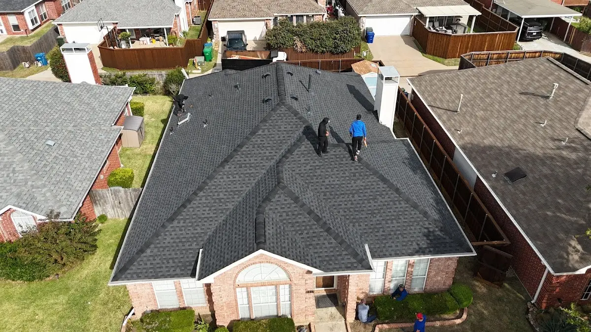 Slate & Tile Roof Repair work in progress on a Los Altos property